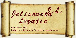 Jelisaveta Ležajić vizit kartica